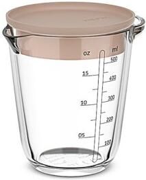 Mepal Chef it glazen maatbeker 500 ml (met deksel)