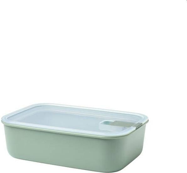 Mepal – Vershouddoos EasyClip – Schaal met deksel en kliksluiting – Geschikt voor de magnetron stoomoven koelkast & vriezer – Luchtdicht & lekvrij 1500 ml – Nordic sage