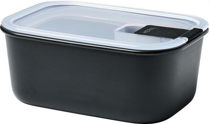 Mepal – Vershouddoos EasyClip – Schaal met deksel en kliksluiting – Geschikt voor de magnetron stoomoven koelkast & vriezer – Luchtdicht & lekvrij 700ml – Nordic black