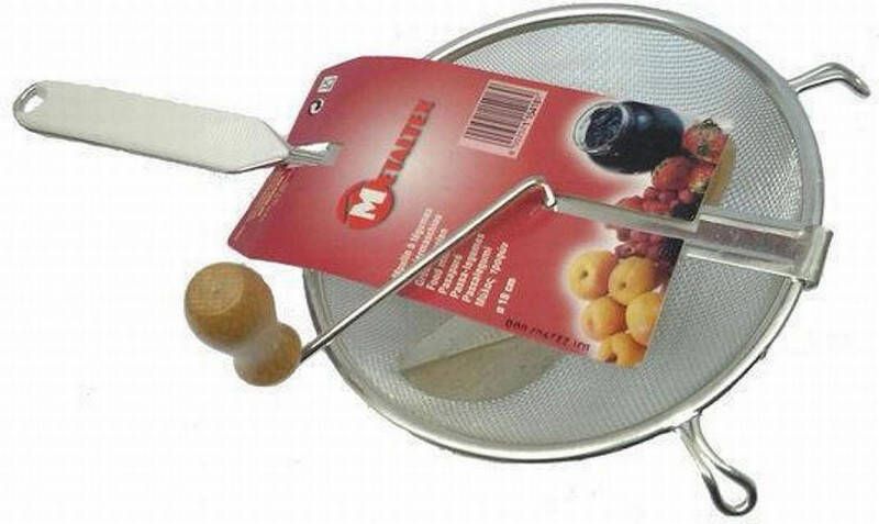 KitchenBasics Metaltex roerzeef 20 cm. met klos