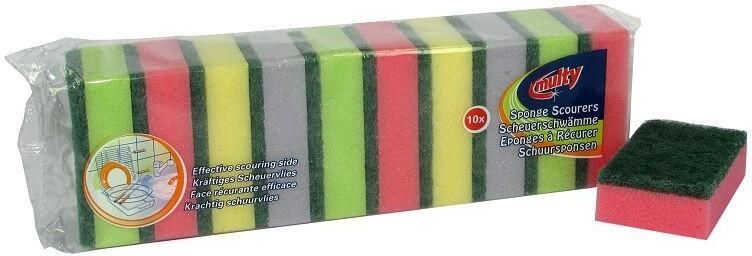 Multy Schuursponsjes (10 stuks) Schoonmaak Schuursponsjes Schuursponzen - Foto 4