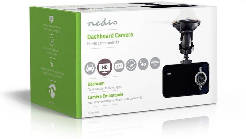 Nedis dashcam HD720P DCAMBO5BK