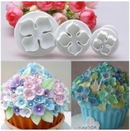 Patisse Set Koekjes- & Fondantuitstekers &apos;Hortensia&apos; 3dlg