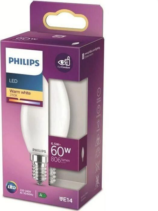 Philips LED Bulb Equivalent 60W E14 Warm Wit Niet Dimbaar