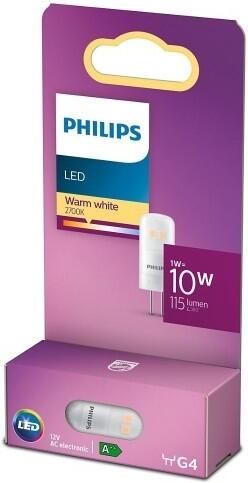 Philips Ledlampje Warm Wit G4 1w