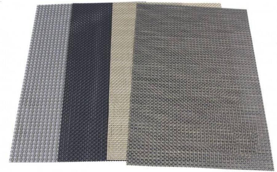 Placemat 30x45cm poly gevlochten
