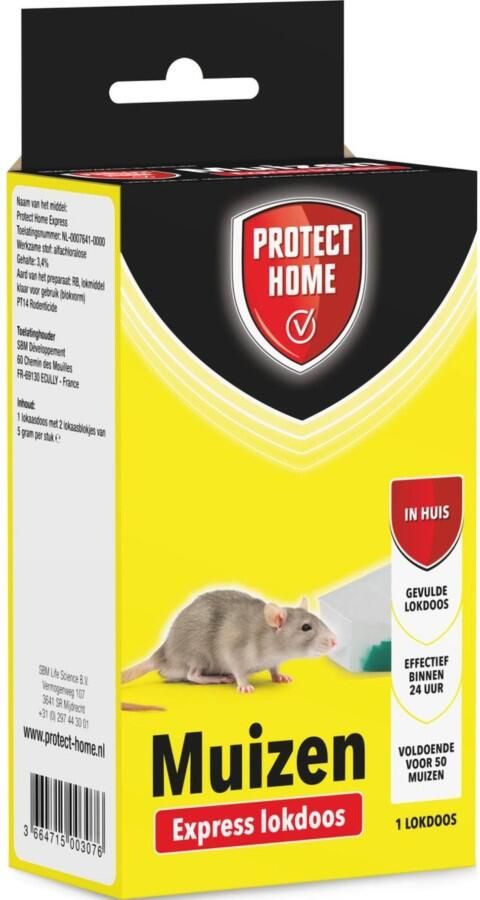 Protect Home Express Lokdoos Muizen 1 Stuk Muis Bestrijden Effectief Binnen 24 Uur Goed voor 50 Muizen - Foto 2