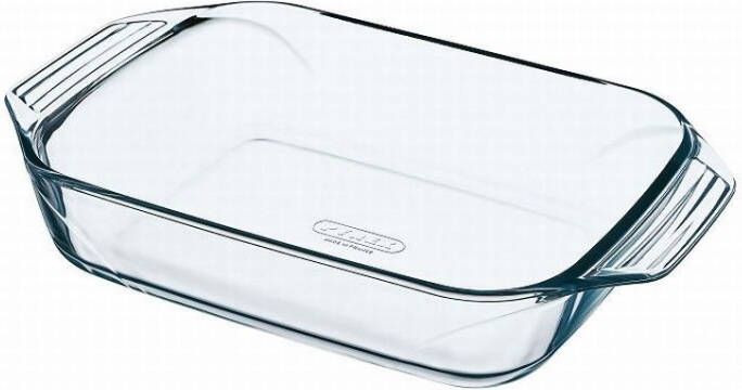 PYREX Irresistible Ovenschaal Rechthoek met Grepen 2 9 liter Transparant - Foto 2