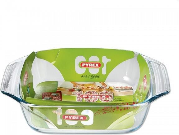 PYREX Irresistible Ovenschaal Rechthoek met Grepen 2 3 liter Transparant - Foto 3