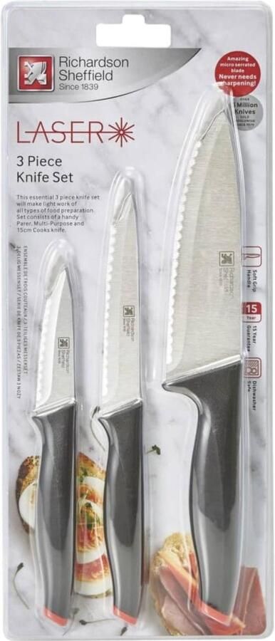 Richardson Sheffield messenset Laser (3-delig)