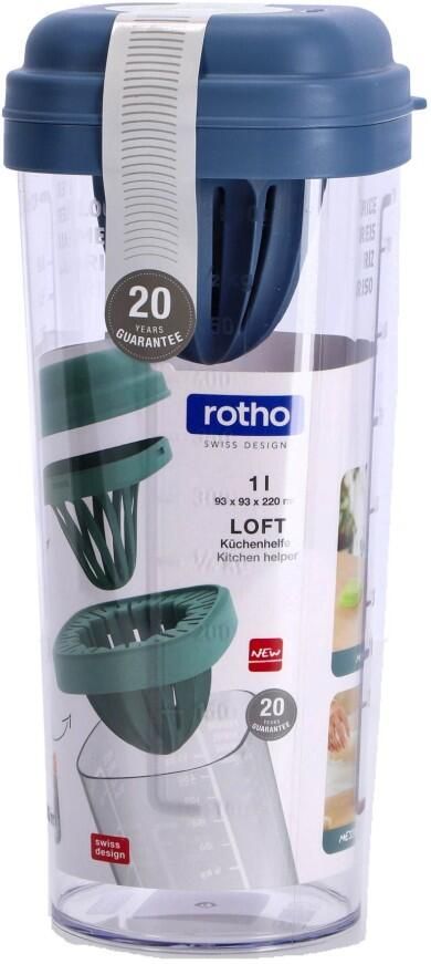 Rotho Shaker Met Pers 1 L Loft Horizon Blauw