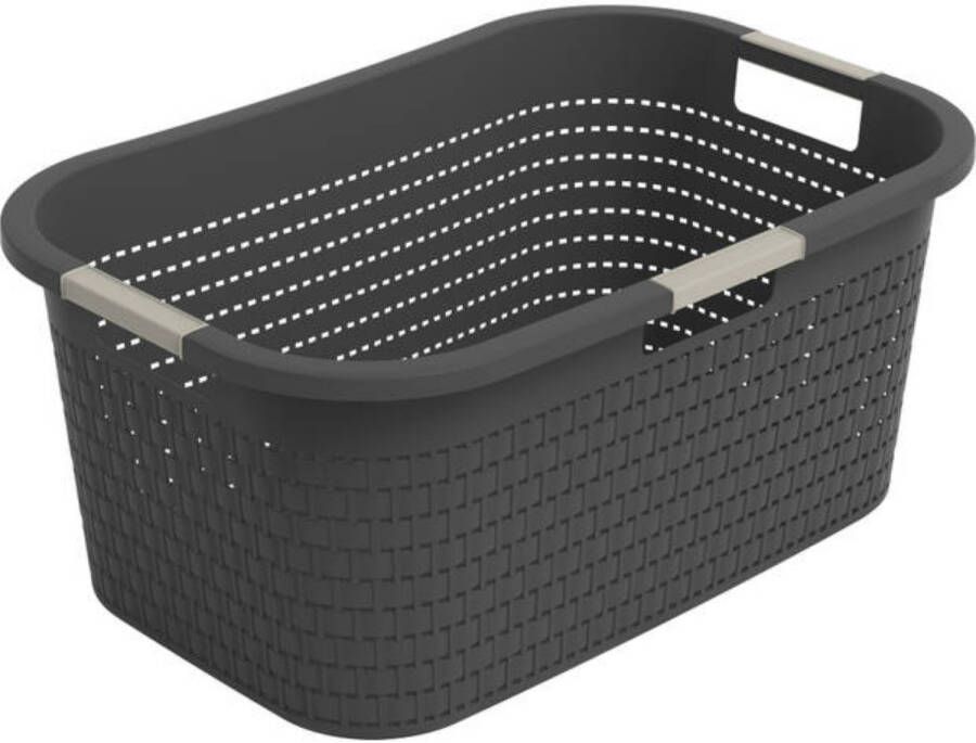 Coppens Rotho wasmand 40 liter country antraciet