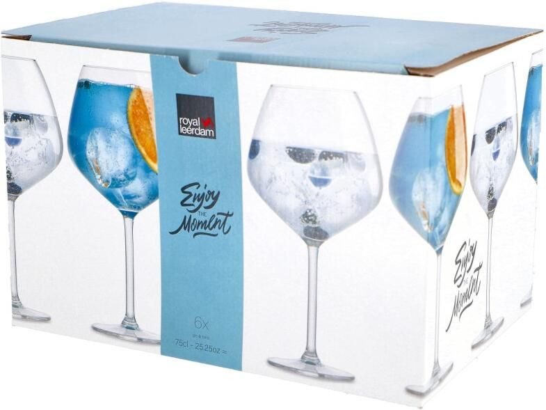 Royal Leerdam Enjoy the Moment Gin Tonic glas (750 ml) (set van 6)