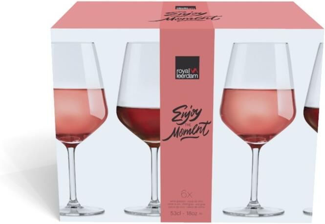 Royal Leerdam Enjoy the Moment wijnglas (530 ml) (set van 6)