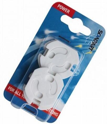 Scanpart stopcontact beveiliging Geschikt voor geaarde en ongeaarde stopcontacten Wit 5 stuks