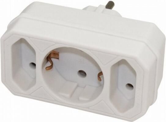 Scanpart Verloopsteker2 x Euro en 1 x Randaarde