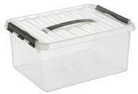 Sunware Q-line opbergbox 15L transparant metaal 40 x 30 x 18 cm - Foto 2