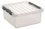 Sunware Q-line opbergbox 25L transparant metaal 50 x 40 x 18 cm - Thumbnail 2