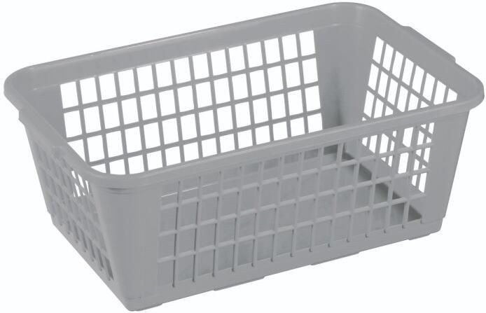 Sunware Basic opbergmandje middel grijs 30 9 x 20 x 11 8 cm