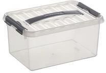 Sunware Q-line opbergbox 6L transparant metaal 30 7 x 20 x 14 3 cm