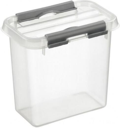 Sunware Q-line opbergbox 1 1L transparant metaal 10 x 15 x 14 7 cm