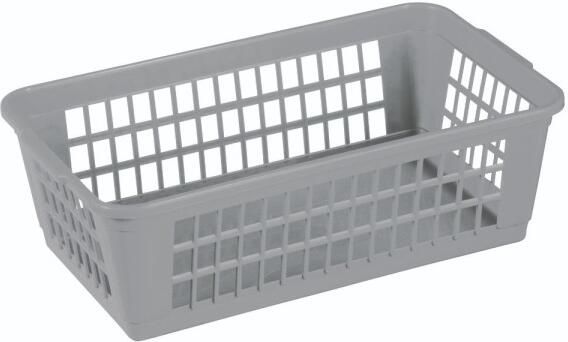 Sunware Basic opbergmandje klein grijs 25 7 x 15 4 x 8 4 cm