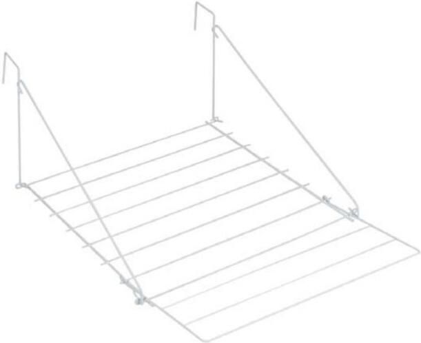 Tomado Metaltex Droogrek Breda 7 meter drooglengte Ophangen aan radiator deur douchewand of balkon Wit