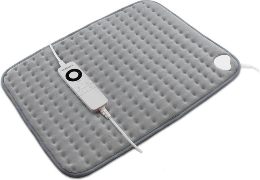 Tomado THP0602G Elektrisch warmtekussen 60 x 40 cm XL formaat Automatische uitschakeling Grijs