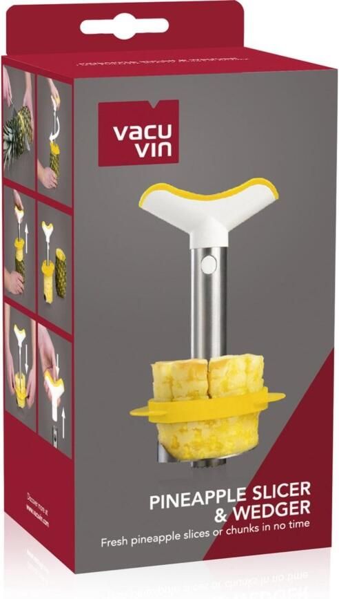 VacuVin Vacu Vin Ananassnijder & Wedger RVS - Foto 2