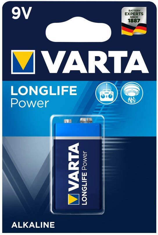 Varta Batterij 9V Alkaline Longlife Power
