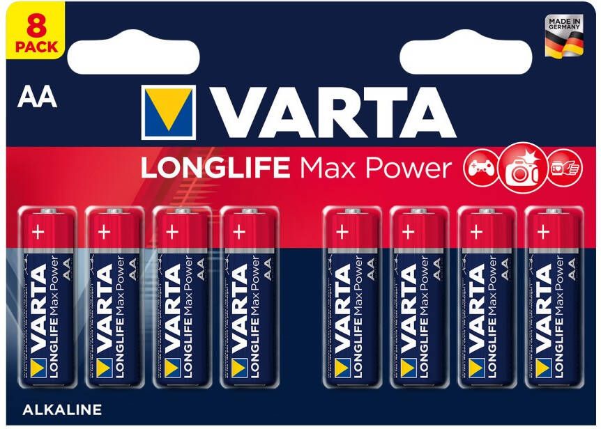 Varta Batterij AA 8x Alkaline Max Power