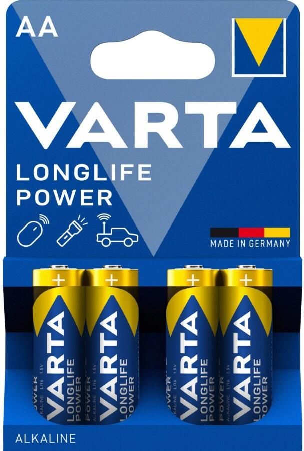 Coppens Varta LONGLIFE POWER Mignon AA Pak van 4 - Foto 2