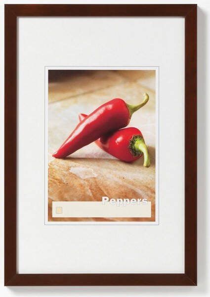 Walther Peppers houten fotolijst 15x20cm notenboom