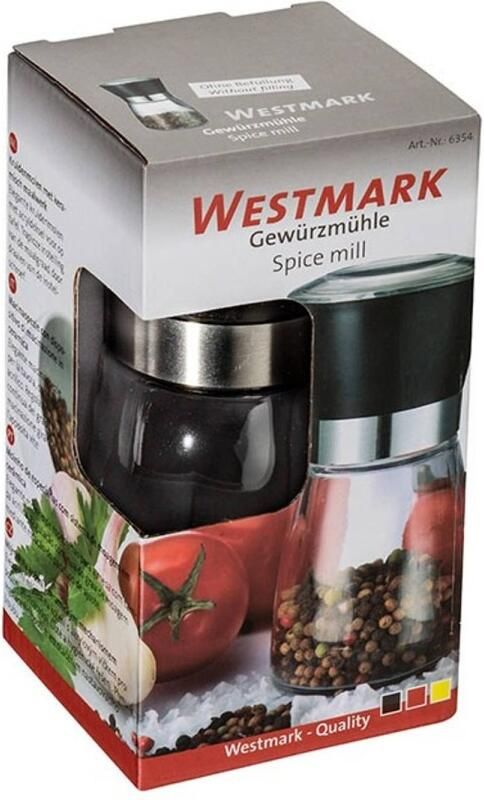 Westmark Peper-kruidenmolen 6 8 x 6 8 x 13 2 cm Kunststof Glas
