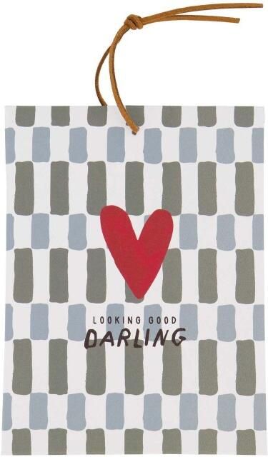 Zusss Geurzakje Hartje Darling Grijs groen