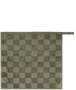 Zusss handdoek geblokt donkergroen