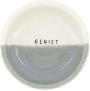 Zusss Dipschaaltje Geniet Wit grijsblauw