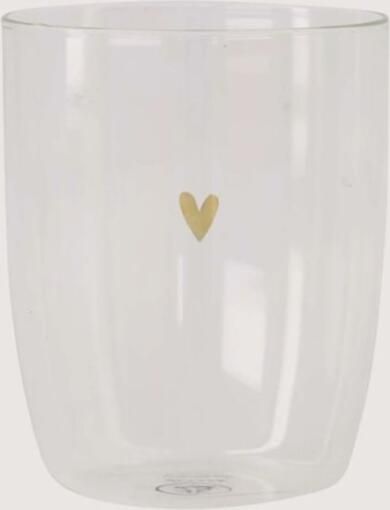 Zusss Drinkglas Hartje Transparant