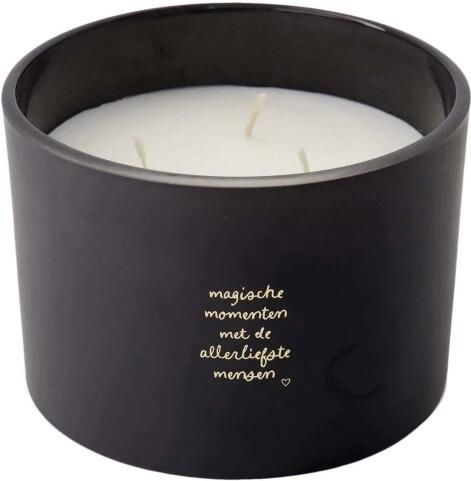 Zusss Geurkaars Glas Magische Momenten Zwart