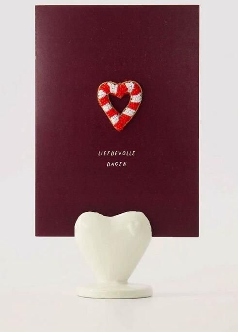 Zusss Kaartenstaandaard Keramiek Hartje