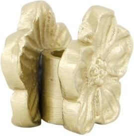 Zusss Kandelaartje Metaal Bloem Goud