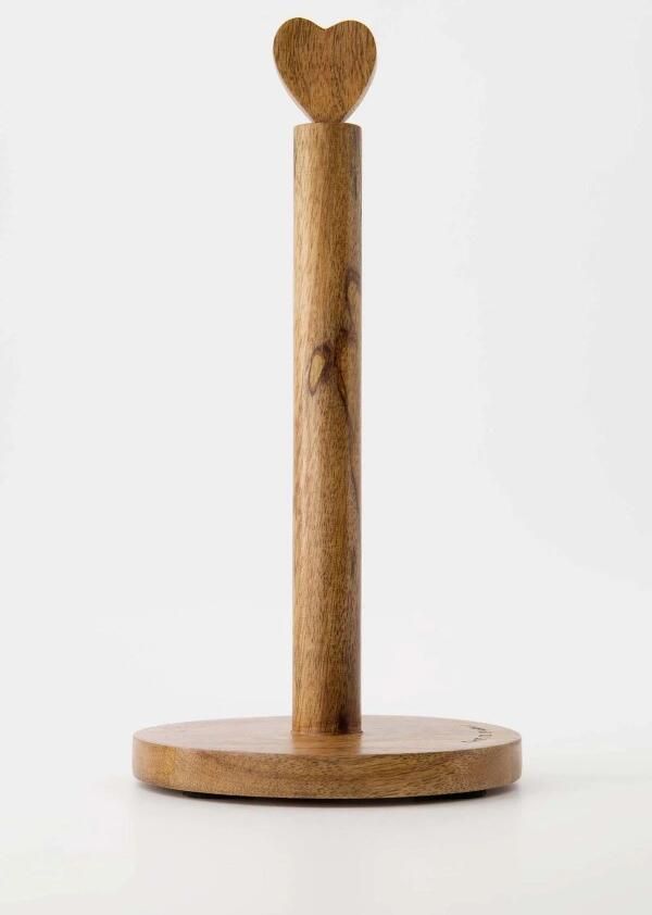 Zusss Keukenrolhouder Hout Hartje Naturel