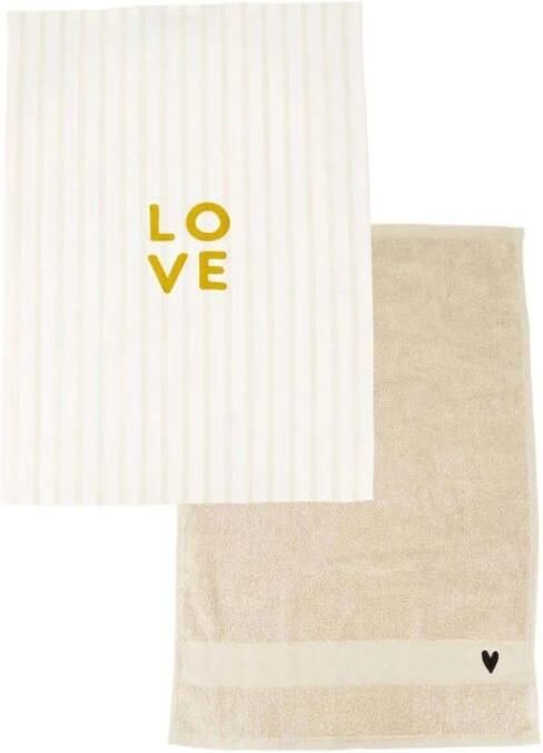 Zusss Keukenset Streep Love Zand