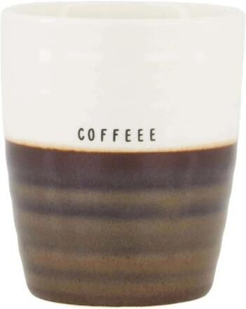 Zusss Koffiemok Coffee Wit Bruin