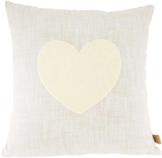 Zusss Kussen Tufted Hart Zand