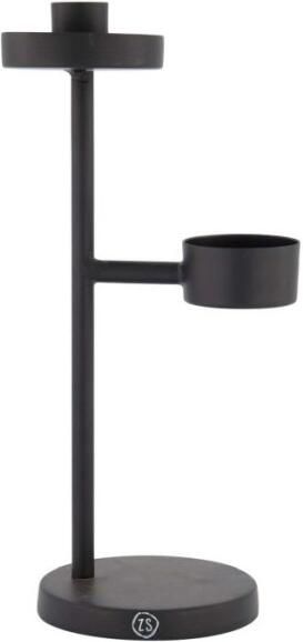 Zusss metalen kandelaar zwart