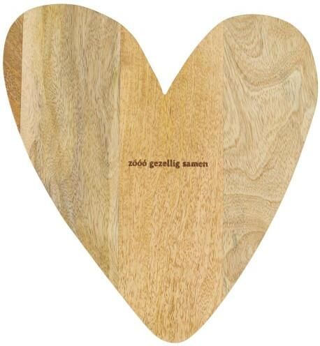 Zusss Serveerplank Hout Hartje Naturel