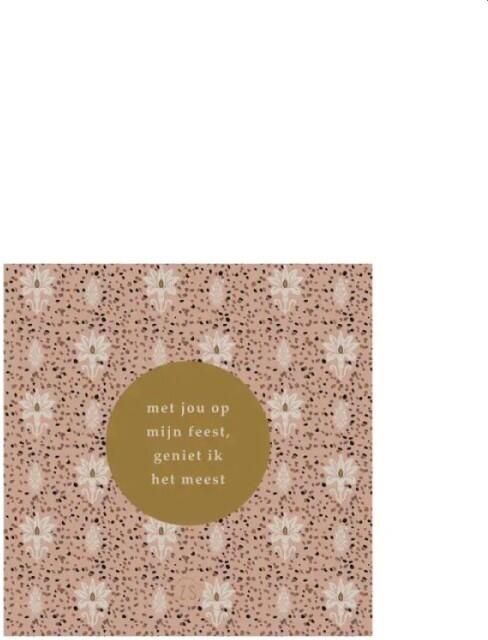 Zusss Servetten Met Jou Op Mijn Feestje