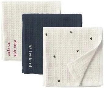 Zusss Set Van 3 Vaatdoekjes Multicolor