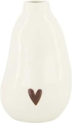 Zusss Vaasje Keramiek Hartje Wit Port